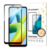 Grūdintas stiklas Xiaomi Redmi A1+ su juodu rėmeliu