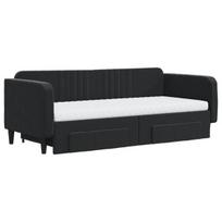 Sofa-lova vidaXL, 90x200 cm, juoda