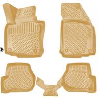 Guminiai kilimeliai beige 3D RIZLINE VW GOLF 5/6 (2003-2012)