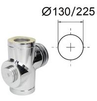 Izoliuotas trišakis 90° su priešinga revizija ir adapteriu. D-130/225 mm.