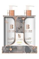 Rankų priežiūros rinkinys Grace Cole Boutique Neroli, Pear & Gingerlily: skystas rankų muilas, 500 ml + rankų ir kūno losjonas, 500 ml