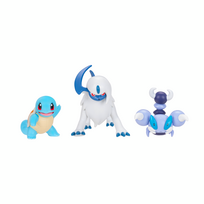POKEMON Squirtle, Skorupi ir Absol veiksmo figūrėlės, 3 vnt, PKW4096
