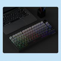 AJAZZ AKH136 PBT OEM Aukščio Klavišai Pilki/Mėlyni Gradientiniai. ,  Gradientas pilkas