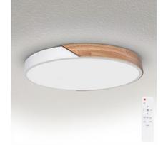 Brilagi - reguliuojamas LED šviestuvas PILANA LED/60W/230V ąžuolas/balta skersmuo 60 cm + nuotolinio valdymo pultas