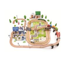 2Kids Toys - Traukinių rinkinys Miestas ir Kaimas, 200 dalių