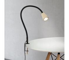 Orion - Lanksti stalo lempa su spaustuku DOTTY 1xGU10/10W/230V smėlinė/juoda
