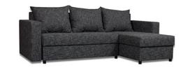Kampinė sofa Lugan Tamsiai pilka