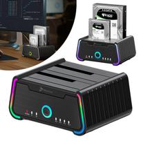 Išorinio kietojo disko dėklas REAGLE 2,5", 3,5" SATA klonų prijungimo stotelė 2x HDD SSD 2x 22TB