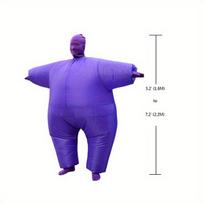 Pripučiamas Helovino kostiumas suaugusiems, Violetinė 13,21cm-18,29cm