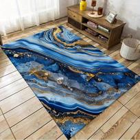 Abstraktaus rašto aksominis kilimas,  80 cm x 120 cm / 31,5 colio x 47,24 colio