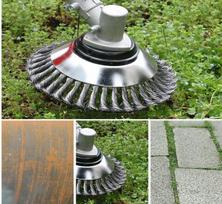Pjaunamoji su vieliniu šepečiu, diskinis ravėtuvas 150 mm