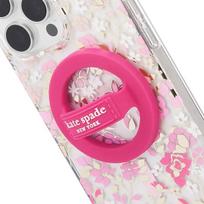 Telefono laikiklis Kate Spade Niujorko magnetinė kilpa - MagSafe pirštų laikiklis (Pom Pom Pink)