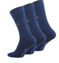 Šukuotinės medvilnės kojinės vyrams Clark Crown premium 2090, 3 poros, mėlynos, 39-42