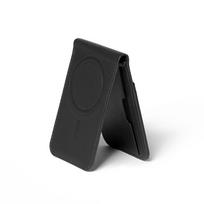 Mujjo MagSafe Leather Wallet Stand - Black