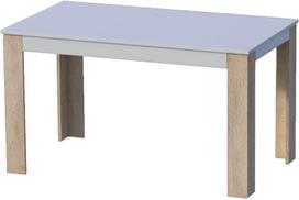 Valgomojo stalas GoodHome ALA, baltas/rudas
