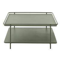 Žalios spalvos iš metalo kavos staliukas 75x75 cm Yuba – Unique Furniture