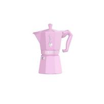 Italijos kafeterija - BIALETTI - MOKA Exclusive - 6 puodelių - Šviesiai rožinė