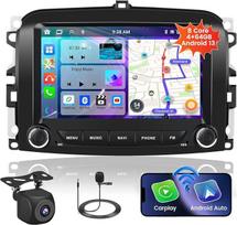 "Fuluku" 4+64G "Android 13" automobilinis radijas "Fiat 500L 2013-2019" su belaidžiu kilimėliu ir "Android Car" bei "MirrorLink", 7 colių IPS ekrano automobilinis radijas su "Bluetooth 5.0"/GPS/atsukamąja kamera/FM/WiFi/SWC