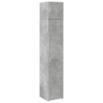 vidaXL Siaura spintelė daiktams, betono pilka, 40x42,5x225cm, mediena