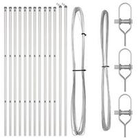 Aptvarų stulpai 13 vnt Ø32 mm 190 cm Cinkuotas plienas