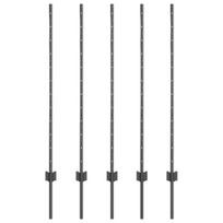 Tvoros Stulpai 10 vnt. U Formos Pilka 120 cm Plienas