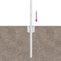 5 vnt U Formos Tvoros Stulpai 40 cm Cinkuoto Plieno