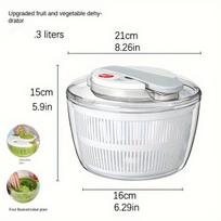 Salotų džiovyklė su krepšeliu,  3L Presas Dehydrator White