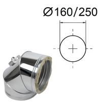 Izoliuotas 90° lenkimas su revizija. D-160/250 mm.