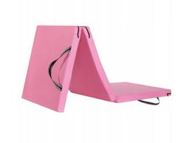 Sulankstomas gimnastikos čiužinys Cronen, 180x60 cm, rožinis
