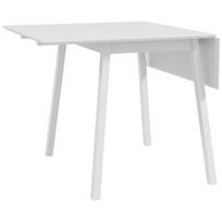 Sulankstomas valgomojo stalas, 2-4 vietų virtuvės stalas, sulankstomas, 110 x 86 x 75 cm, baltas