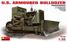Klijuojamas Modelis MiniArt 35188 U.S. Armoured Buldozer 1/35