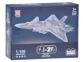 Konstrukcinių blokelių rinkinys J-20 kovinio lėktuvo modelis 1:100