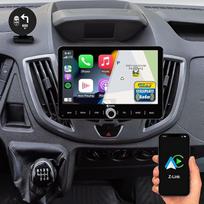 DYNAVIN "Android" automobilinis radijas su navigacija, skirtas "Ford Transit Custom Connect Courier" 2014-2018 m: D9-TS14 Plus Flex: 10,1 colių radijo imtuvas su belaidžiu "Carplay" ir "Android Car", priekinis ekranas, DAB+, D9-TS14 Plus Flex - C