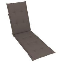 vidaXL Terasos kėdės pagalvėlė, taupe spalvos, (75+105)x50x4cm