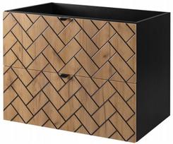Praustuvo spintelė, sieninė, auksinis Craft ąžuolas TREND, 80 x 46 x 61 cm