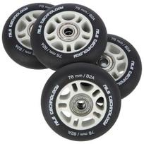 Ratukai riedučiams Nils Extreme 76mm/82A su guoliais, juodi