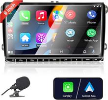 Liulbobu 9 colių VW radijas, automobilinis radijas Golf 5 6 Passat Jetta Caddy Polo cc Tiguan EOS Touran T5 Scirocco Belaidis Carplay ir Android Car, su jutikliniu ekranu Radijas/Bluetooth/FM/AM/USB/DSP/RDS/Mirror Link