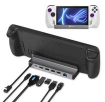 REAGLE 6-in-1 stotelė "Steam Deck" Asus Rog Ally USB-C HDMI 4K 60 Hz USB 3.0
