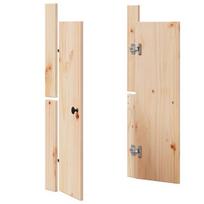 Lauko virtuvės durys 2 vnt 50x9x82 cm Vientisos medžio pušies