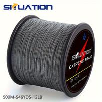 Pintas žvejybos valas Situation Extreme Braid, 500m,  pilka