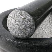 Granito grūstuvas su piestele, 16 cm – prieskoniams, žolelėms