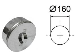 T formos dangtis su rankena. D-160 mm.