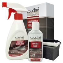 Coccine® natūralios odos baldų valymo ir priežiūros rinkinys Cleaning Set for Leather, bespalvis