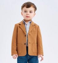 Švarkas berniukui iDO 4A443, rudas, 92 cm