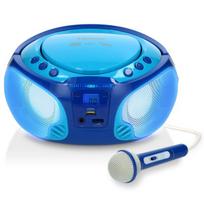 Magnetola CD radijas su karaoke Lenco SCD-650, mėlyna