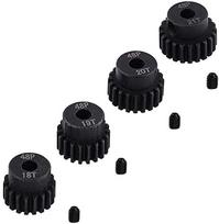 4 vnt. 18T 19T 20T 21T 48DP 3.175mm veleno krumpliaračių modulio krumpliaračiai bešepetėliniam varikliui 1:10 1/10 RC Monster/Buggy/Truck
