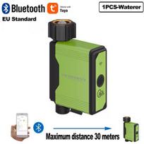 WIFI laistymo laikmatis, „Bluetooth“ išmanusis purkštuvas. Lašelinio laistymo sistema. Integruotas vandens srauto registratorius. TUYA valdiklis.
