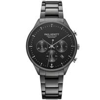 Vyriškas laikrodis Paul Hewitt Solar Chrono Gun Metal Black PH-W-0297 PH-W-0297