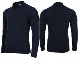 Vyriški kariški polo marškinėliai ilgomis rankovėmis Texar Elite Pro, Navy
