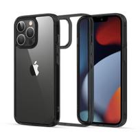 Ugreen Apple iPhone 13 Pro Fusion dėklas, kietas, su gelio rėmeliu, skaidrus, juodas